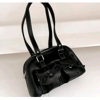 Shoulder Bag Tas Bahu Wanita Hitam Polos